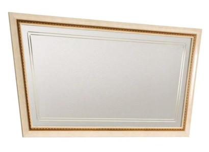Espejo clásico de lujo, consola de estilo dormitorio moderno, espejo de vidrio en la pared.