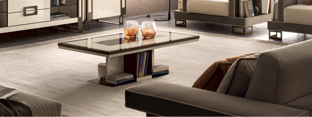 Mesas de café Mesa de lujo de madera Mesas Consolas Diseño Muebles italianos Arredo