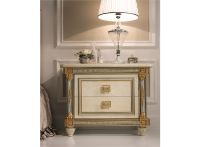 Diseño de mesita de noche Consola Mesa auxiliar Dormitorio Madera Lujo Consolas Nuevas