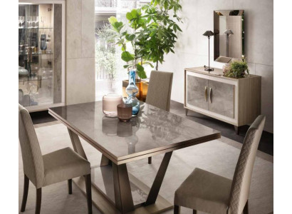 Mesa de comedor Sala de estar Conjunto de muebles de madera Diseño de muebles italianos