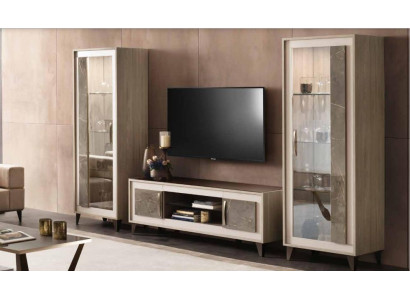 Buffet de lujo escaparate vitrina armario vidrio estilo moderno italiano