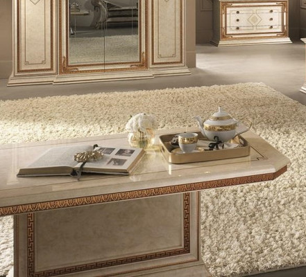 Sofá Mesa de centro clásica Mesa auxiliar Sofá Mesa de sala Muebles de madera Nuevo