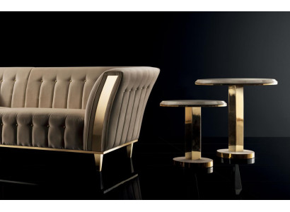 Mesa auxiliar redonda Mesa de centro Sofá Sala de estar Diseño Mesas Redondas Muebles