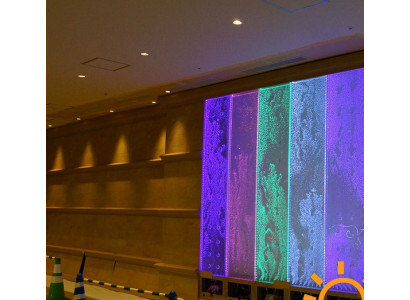 Panel de pared LED fuente de agua Paredes de agua modernas Burbujas de agua Decorativo pared