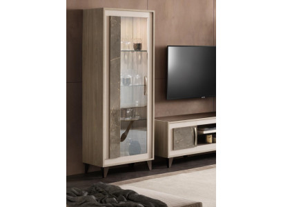 Vitrina Armario de vidrio Estante Librería Mueble Muebles Estanterías Sala de estar