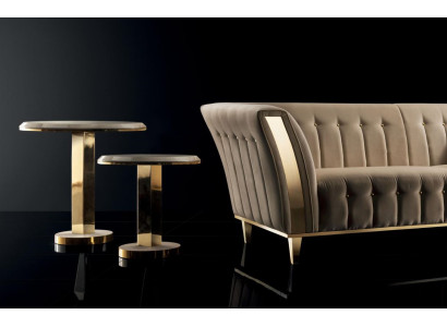 Mesa de centro de diseño de lujo, mesa de café, mesas auxiliares para la sala de estar, mesa redonda.