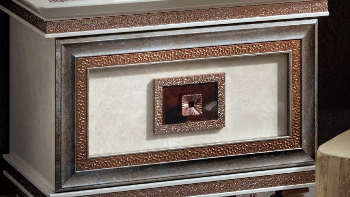 Diseñador mesita de noche de madera real Mesitas de noche Mesas Auxiliares Dormitorio de lujo