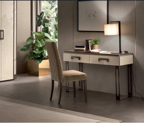 Mesa de escritorio de diseñador Silla de oficina Juego de muebles italiano de Secretaria Silla de respaldo 2 piezas.