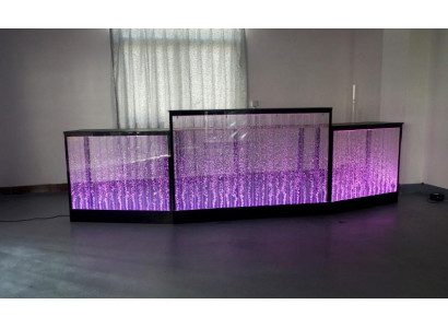 Mostrador Estante Bar Agua Pared Columna Barra iluminada Estantes Muebles