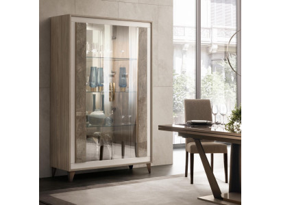 Vitrina de lujo con escaparate de cristal estilo moderno de muebles italianos