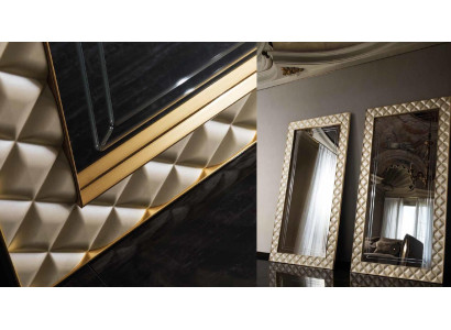 Espejo de pie Gran espejo XXL real Rococó Barroco Modernismo Diseñador