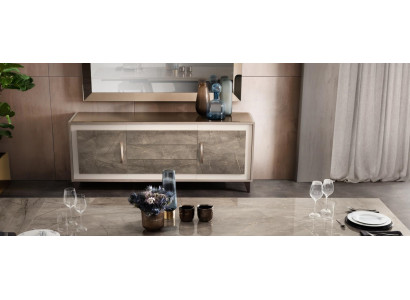 Cómoda aparador de madera buffet vitrina lujo armario conjunto de muebles arredoclassic