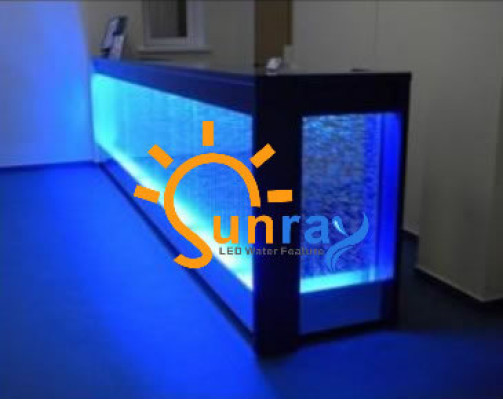 Barra Mesa Agua Pared Barra Estantería Muebles Mesa de bar iluminada Mostrador de bar LED