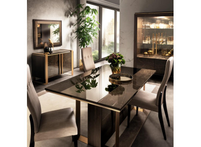 Mesa de comedor de diseño de madera clásico de 160x90 cm para comedor y sala de estar, nuevo.