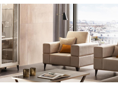 Sofá de lujo de cuero Lounge Club Polster Relax Sillón Muebles arredoclassic