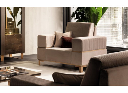 Diseño de lujo Sillón Silla Sofá de 1 asiento Sala de estar para televisión Chaise Sofa arredoclassic