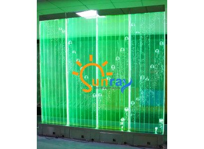 Panel de pared Pared divisoria de agua Pared de agua LED Pared de agua Diseño Iluminado
