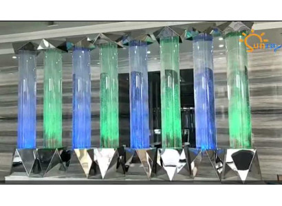Columna de agua xxl 50x300cm gran pared de columna de agua pared separadora Led
