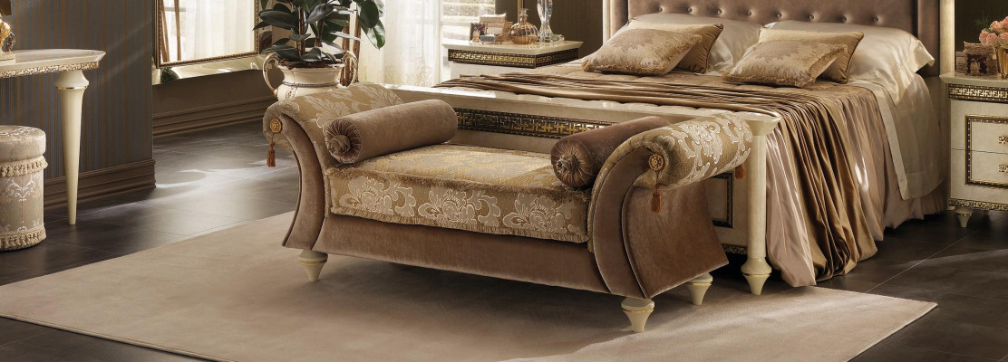 Chaise longue Sofá Cama Sofá Tumbonas Chaise Textil Barroco Rococó arredoclassic