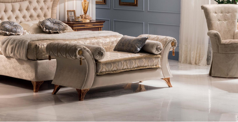 Sofá chaiselongue asiento reclinable salón barroco rococó art nouveau clásico