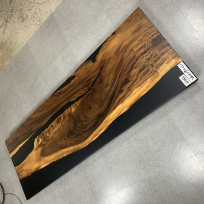 Epoxi de resina mesa de comedor madera real muebles macizos mesa de resina de agua 260x91cm