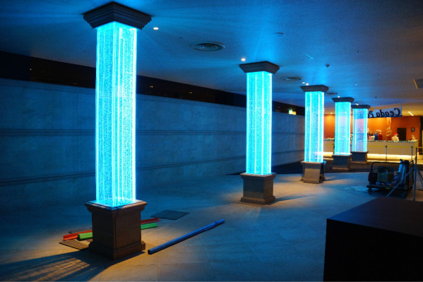 Diseñador 270cm columna de agua xxl columna de agua bar local pared de agua