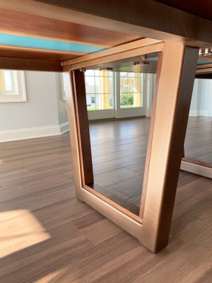 Mesa de comedor River Table de madera real mesa de río 260x100 Mesas macizas