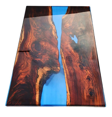 Mesa Mesa de comedor Mesa de diseño Moderno Mar Río Muebles 200x90 Resina epoxi Océano