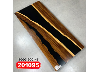 Epoxi resonancia mesa de comedor de madera maciza de verdad muebles de mesa de resina de agua 200x90 Nuevo.