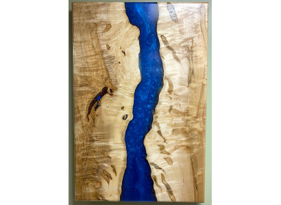 Mesa de comedor River Table Mesa maciza 220x100 Mesa de resina epoxi de río Mar