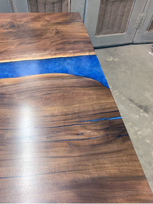 Epoxy resin dining table River Table 240x100 river table New Real wood tables
