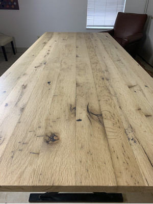 Mesa de comedor de madera real y resina epoxi River Table 260x90 Nueva mesa maciza
