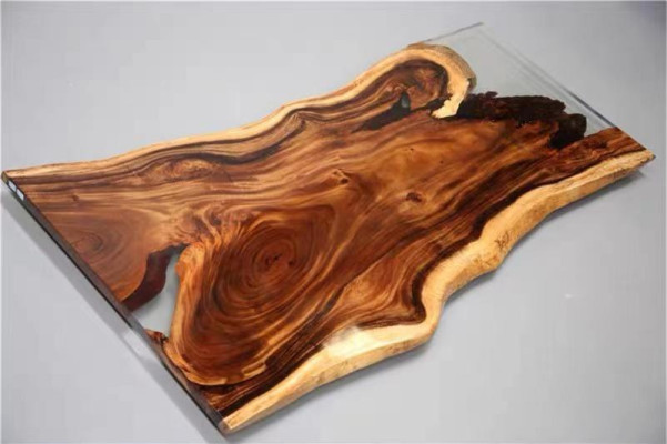 Epoxi Mesa de comedor River Table Madera real Maciza Mesas 200x90