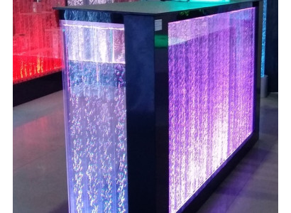 Mesa Bar Agua Pared Barra Mostrador Mesa de bar iluminada Barra de bar estante LED