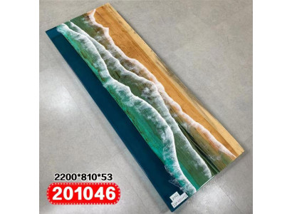 Mesa de comedor Diseño de mesa Mesas modernas Mar océano río Resina epoxi