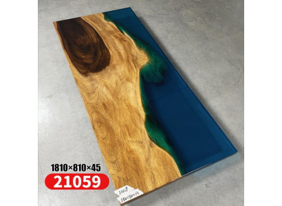 Mesa comedor Mar Agua Río Madera real Mesa fluvial 181x81cm Mesas