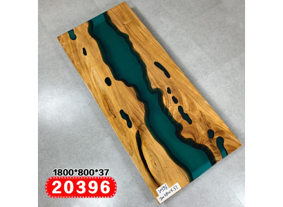 Río Mesas Mesa de comedor Diseño de mesa Muebles modernos 180x80 Resina epoxi