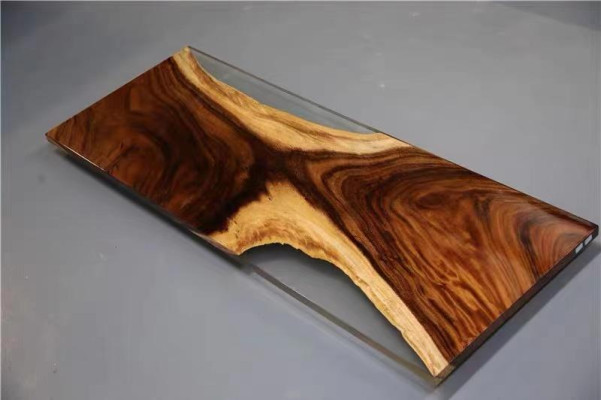 Mesa de comedor Mar Agua Río Madera real Mesa de río 180x80 Mesas resina epoxi Nueva
