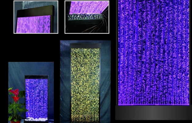 Pared divisoria, estantería, armario, pared de agua, columna, paredes LED 200x220.