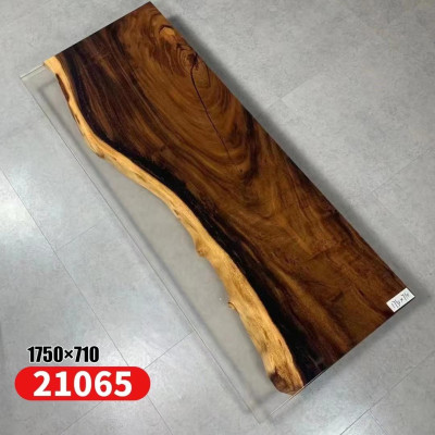 Epoxi de resina mesa de madera maciza mesa de decoración de resina epoxi de cascada