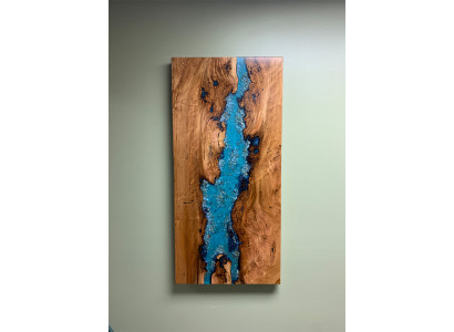 Cuadros de epoxi Pintura mural 120*70 Imagen Pared Imágenes Hecho a mano Diseño Pintura de resina epoxi