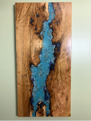 Cuadros de epoxi Pintura mural 120*70 Imagen Pared Imágenes Hecho a mano Diseño Pintura de resina epoxi