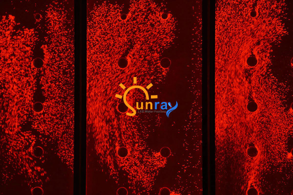 Panel de pared con burbujas de agua LED Panel de agua decorativo de diseñador