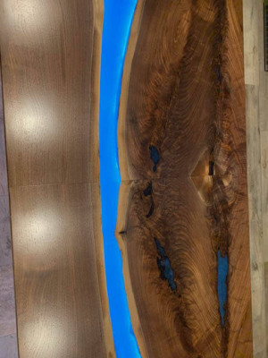 Encimera de cocina Encimera de resina epoxi Epoxy Resina transparente Flujo Tamaño real Hecho a medida Nuevo 1 metro cuadrado