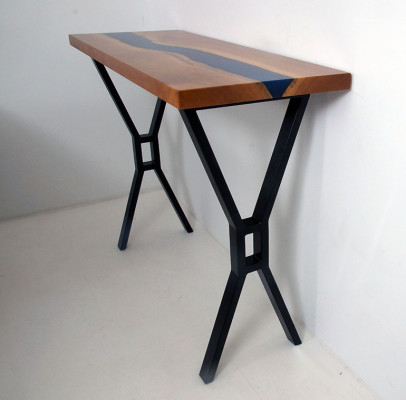 Fabricación a medida Mesa de resina epoxi Epoxy Río Madera real Precio por metro cuadrado Tablas Resina