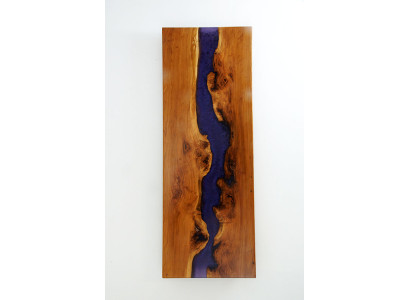 Cuadro de pared de resina epoxi, cuadro de diseño real hecho a mano, cuadro de cascada.