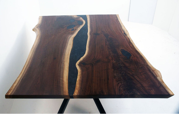 Resina epoxi a medida Mesa de resina epoxi madera real Precio 1 metro cuadrado Mesas