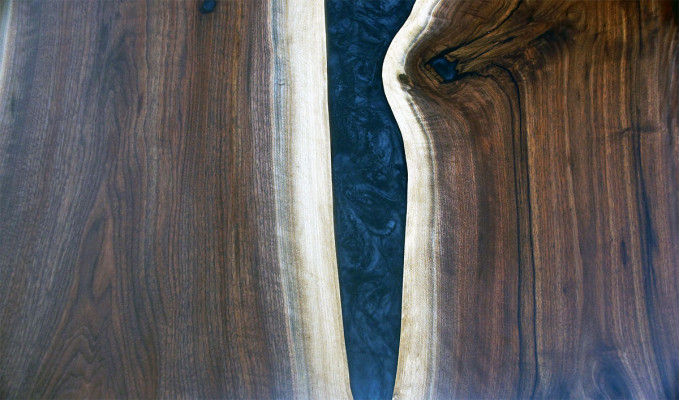 Resina epoxi a medida Mesa de resina epoxi madera real Precio 1 metro cuadrado Mesas