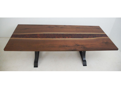 Cascada de mesa, mesa de reuniones y comedor, mesa de cocina, resina epoxi de fundición de resina de 1 metro cuadrado de precio.