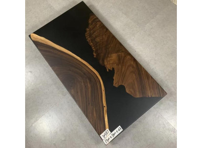 Mesa de comedor River Table auténtica decoración de madera sólida de mesa de resina epoxi.